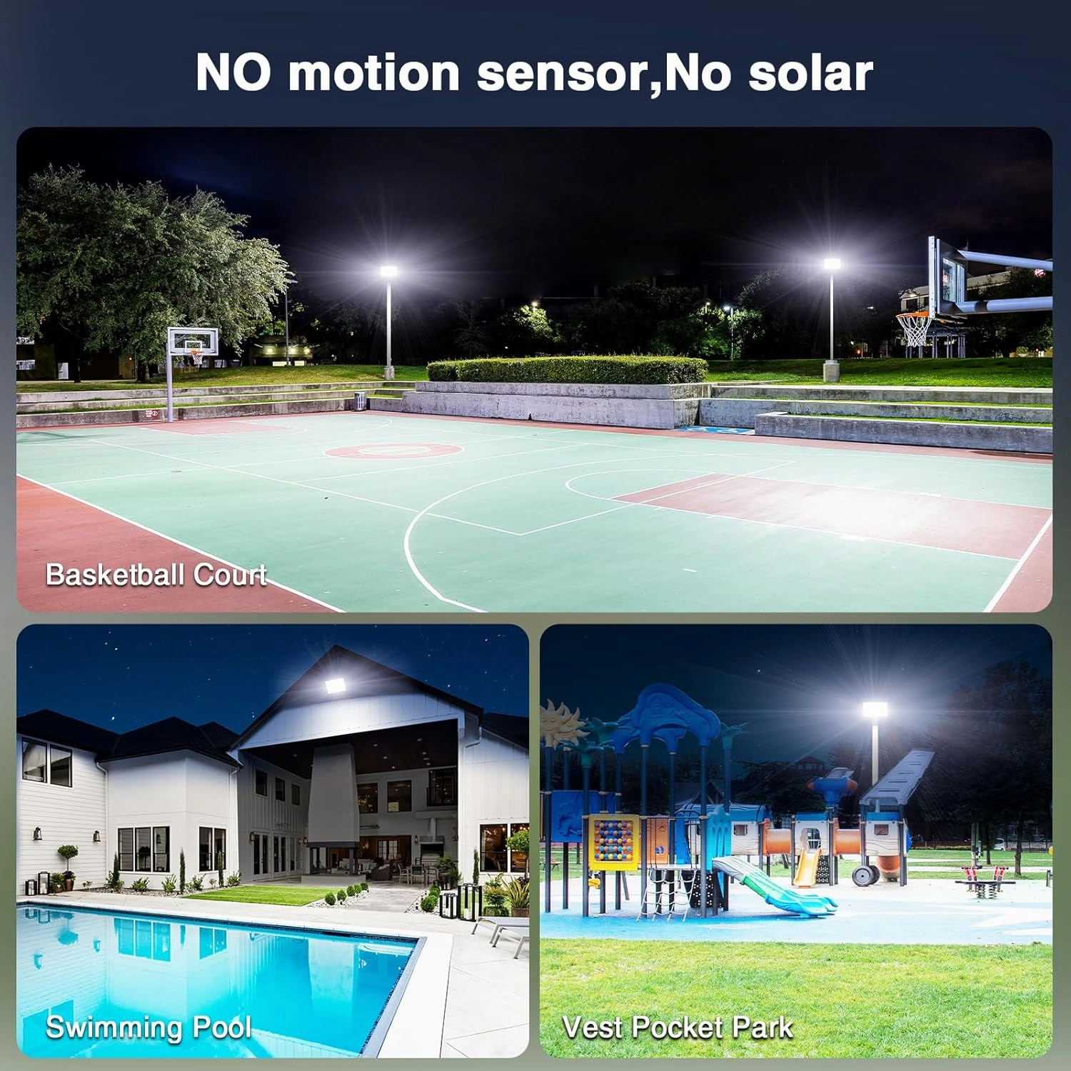 Onforu 100W Flood Lights Outdoor, 9000lm Bright LED Work Light with Plug, 6500K Daylight White LED Flood Lighting, IP66 Waterproof Security Yard Lights for Yard Garage Stadium 2 Pack