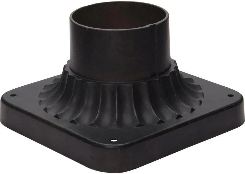Outdoor Essentials-Cast Pier Mount in Commodity Style-Bronze Finish