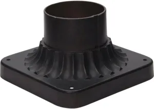 Outdoor Essentials-Cast Pier Mount in Commodity Style-Bronze Finish
