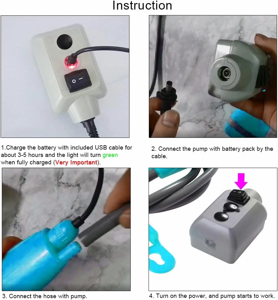 Outdoor Camping Shower Pump USB able Shower Head with Folding Bucket for Camping Hiking Traveling