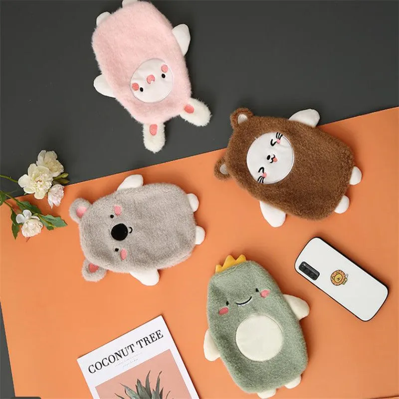Pastel Animal Friends Portable Hot Water Bottle