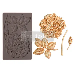 PEONY SUEDE Decor Mould Re-Design with Prima 8" x 5"
