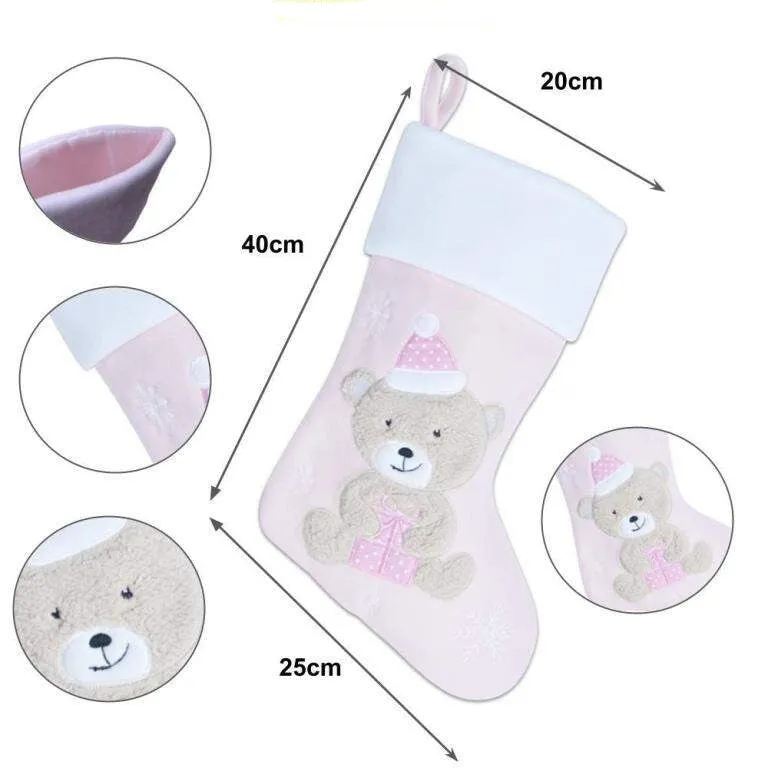 Personalised Fluffy Teddy Bear Stocking