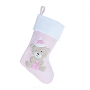 Personalised Fluffy Teddy Bear Stocking
