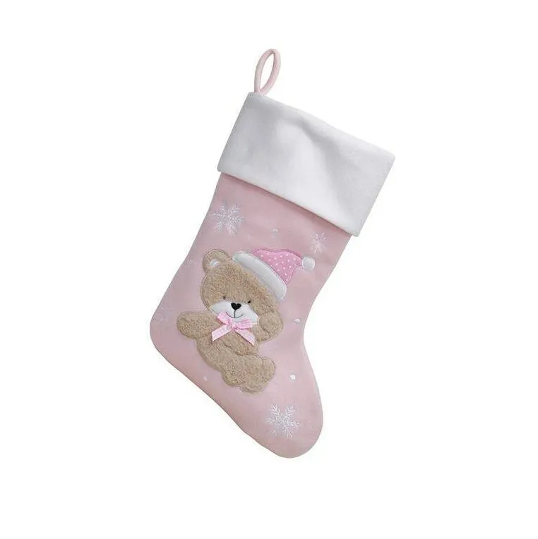 Personalised Fluffy Teddy Bear Stockings