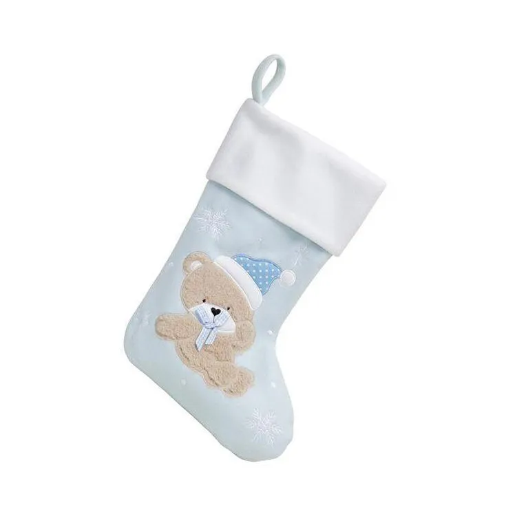 Personalised Fluffy Teddy Bear Stockings