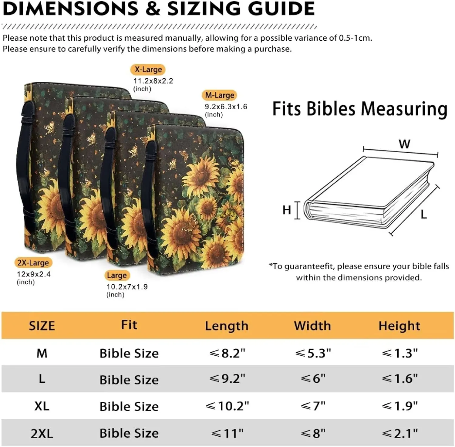 Personalized Bible Covers Bible Covers for Women Men with Pockets Extra Large Bible Case