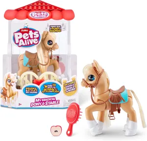 Pets Alive My Magical Pony and Stable Battery Powered Interactive Robotic Toy Playset by ZURU