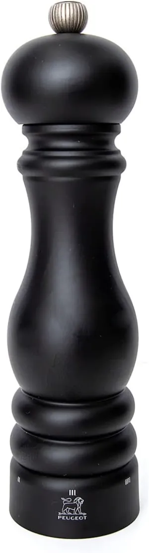 Peugeot Paris u'Select Pepper Mill, Matte Black, 9 Inch, Manual Pepper Mill, Adjustable