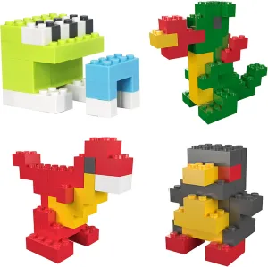 PicassoTiles 1250 PCs Educational Building Block Tiles Set Creative Shapes to Enhance Imaginative Play Unique Set to Characters and Numbers Learning STEM Toys Washable for Learning Education Ages 3 
