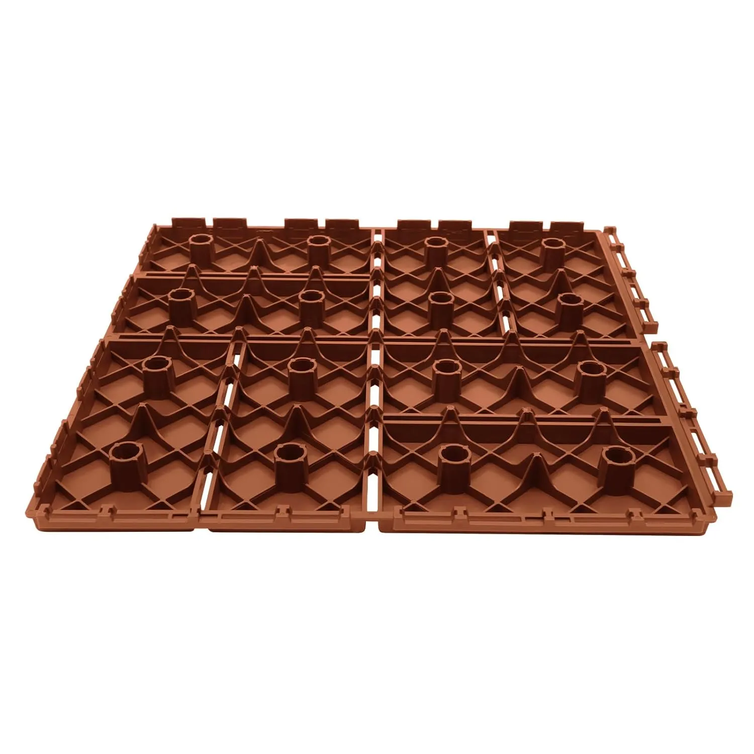 Plastic Interlocking Deck Tiles Outdoor All Weather,36Pcs Waterproof Patio Pavers Outdoor Use,12 * 12 in Hardwood Interlocking Patio Deck Tiles for Porch Poolside Garden Backyard, Brown