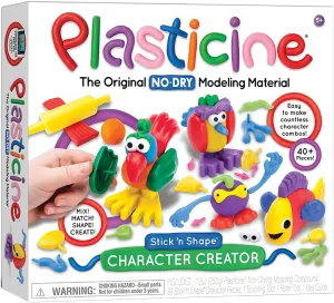 Plasticine Character Creator — No-Dry Modeling Material — Creative Kit — Ages 5 