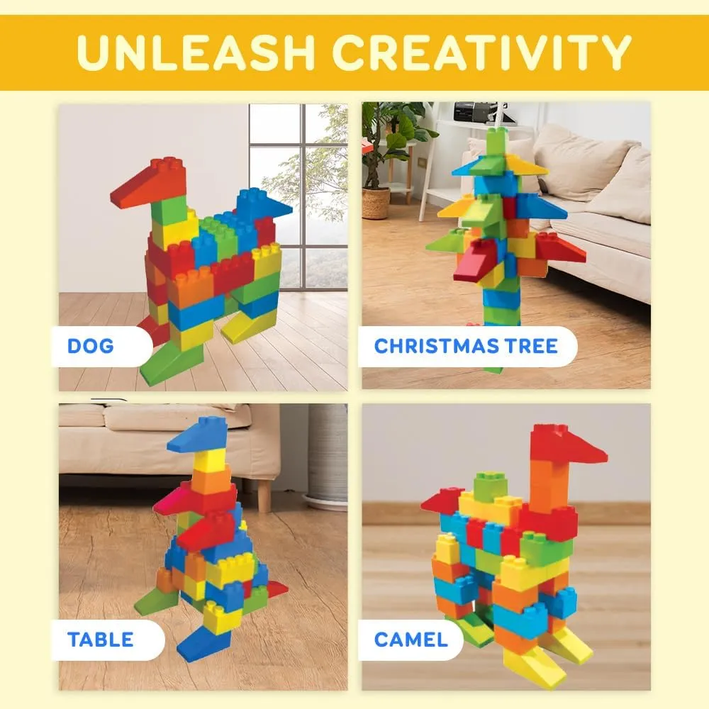 PLATPORTS Big Jumbo Blocks, Big Blocks, Large Building Blocks, Large Blocks, Giant Building Blocks, Jumbo Blocks, Big Blocks for Kids Ages 4-8
