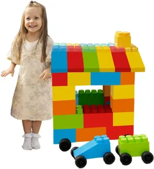 PLATPORTS Big Jumbo Blocks, Big Blocks, Large Building Blocks, Large Blocks, Giant Building Blocks, Jumbo Blocks, Big Blocks for Kids Ages 4-8