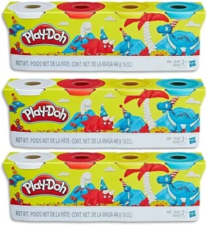 Play-Doh Bulk Classic Colors 12-Pack of Non-Toxic Modeling Compound, (4oz) Cans (12-Cans, 48oz) (12-Cans)