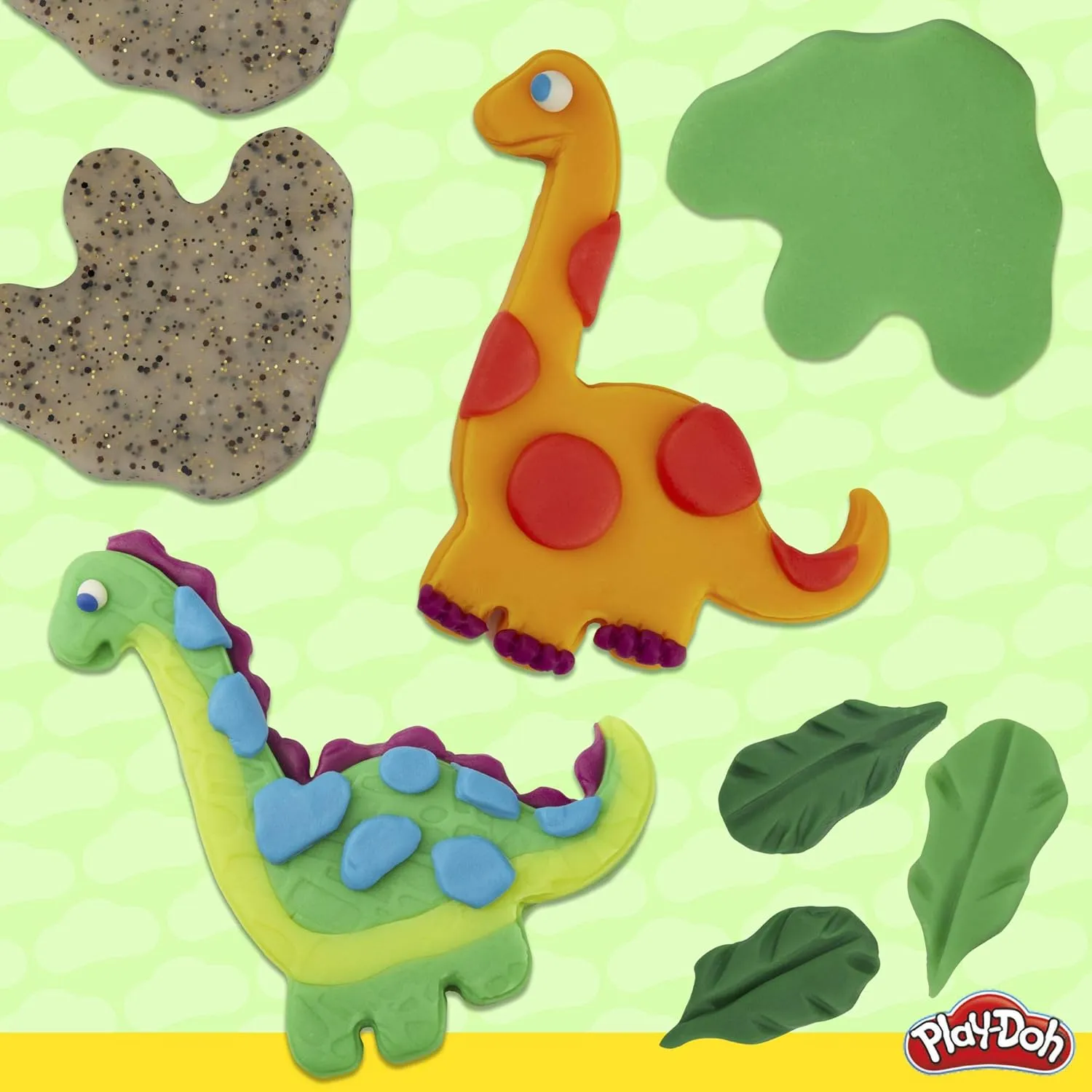 Play-Doh Dinosaur Theme 13-Pack of Non-Toxic Modeling Compound with 2 Cutter Shapes, 2 Roller Tools, and Scissors (Amazon Exclusive)