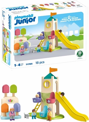 Playmobil Junior: Adventure Tower with Ice Cream Booth