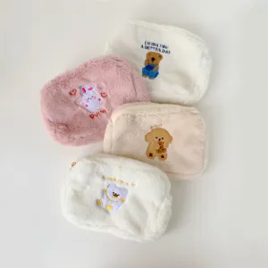 Plush Cute Bear Portable Storage Wash Cosmetic Bags