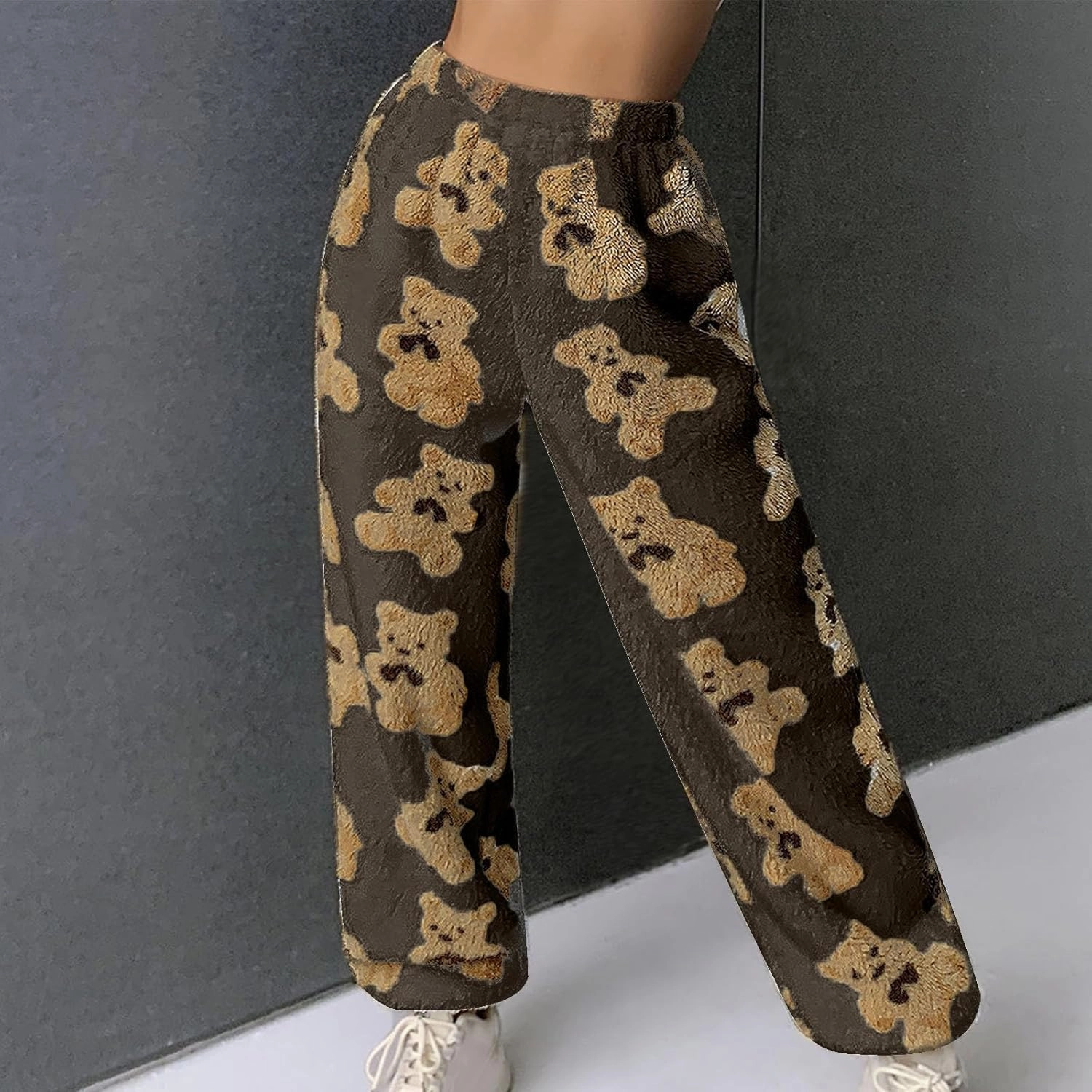 Plush Fleece Pajama Pants Women Fuzzy Soft Pjs Bottoms Pants Womens Winter Warm Fluffy Pj Pajama Pants