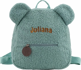Plush Teddy Bear Backpack Embroidered Name Fluffy Backpack Cute Bear Stuffed Animal Backpack Mini Bear Bag