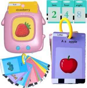 Pocket Speech Therapy Toys to Expand Vocabulary, Montessori Talking Flash Cards for Toddlers with 274 Sight Words, Preschool Learning Activities, Sensory Toys for Kids with Autism, Gifts for Girls