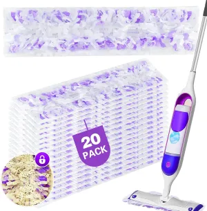 Power Mop Pads Refills for Swiffer PowerMop Multi-Surface Mopping Pad Disposable Replacement Mop Refill Pads Compatible with Swiffer PowerMop,Safe on All Finished Floors 20 Count.