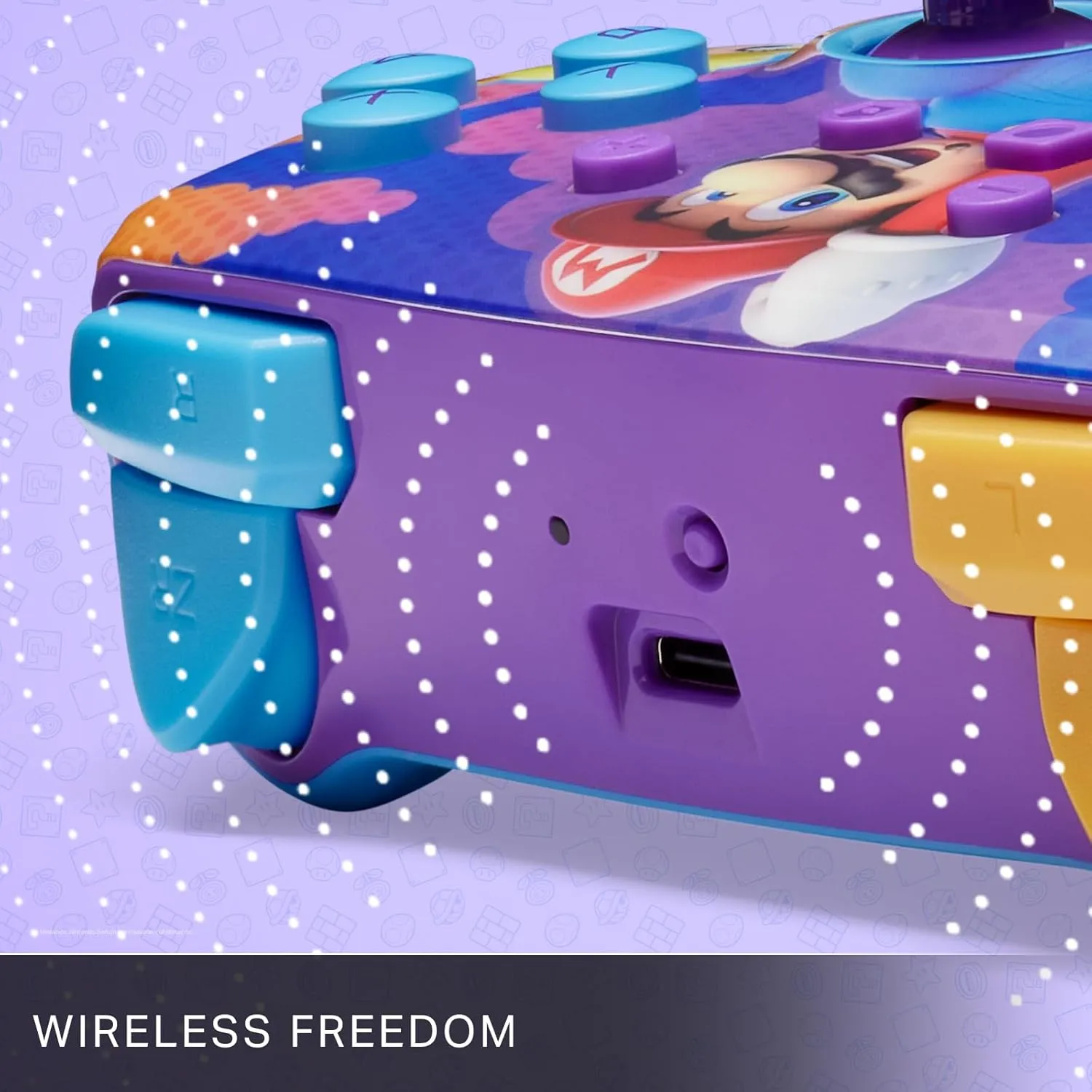 PowerA Enhanced Wireless Gamepad for Nintendo Switch - Color Splash Heroes, Switch OLED & Lite Compatible, Bluetooth Controller