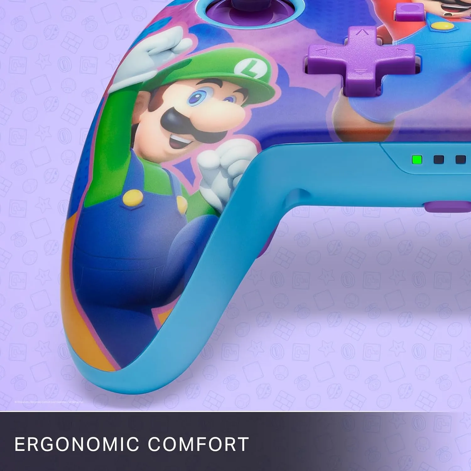 PowerA Enhanced Wireless Gamepad for Nintendo Switch - Color Splash Heroes, Switch OLED & Lite Compatible, Bluetooth Controller