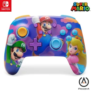 PowerA Enhanced Wireless Gamepad for Nintendo Switch - Color Splash Heroes, Switch OLED & Lite Compatible, Bluetooth Controller