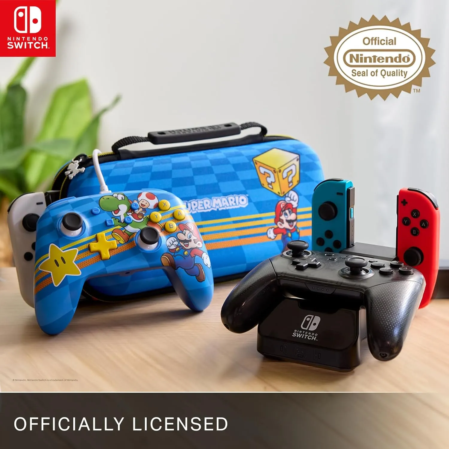 PowerA Enhanced Wireless Gamepad for Nintendo Switch - Color Splash Heroes, Switch OLED & Lite Compatible, Bluetooth Controller