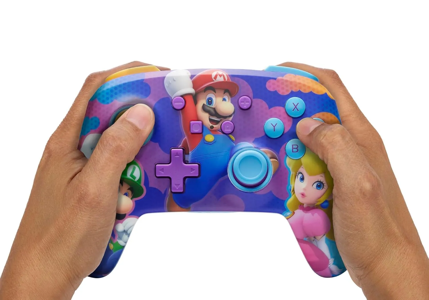 PowerA Enhanced Wireless Gamepad for Nintendo Switch - Color Splash Heroes, Switch OLED & Lite Compatible, Bluetooth Controller