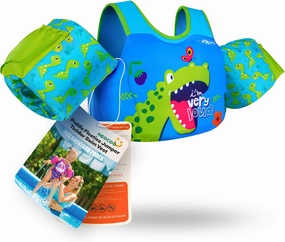 Puddle Float Jumper 20-30-50-60-70 Pounds, Toddler Swim Vest for 1-3-5-6-9 Years Old, Pool Floats with Swimming Arm Floaties Swim Jacket & Water Wings for Kids Swimmies, Boys, Girls, niños