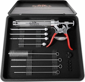 PULSE Meat Injector Gun and Injection Syringe for BBQ. Marinade Flavor Injector for Smoked Brisket, Chicken, Ribs, Pork Butt, and Turkey. Competition Barbecue Smoker Accessories Tool.