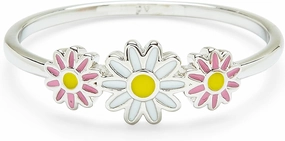 Pura Vida Silver Disney Daisy Duck Enamel Ring - Brass Base Band, Rhodium Plating