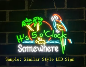Queen Sense 10" Vivid Captain Morgans Rum Whiskey LED Sign Light Lamp Cute Bright Neon Wall Decor NST658