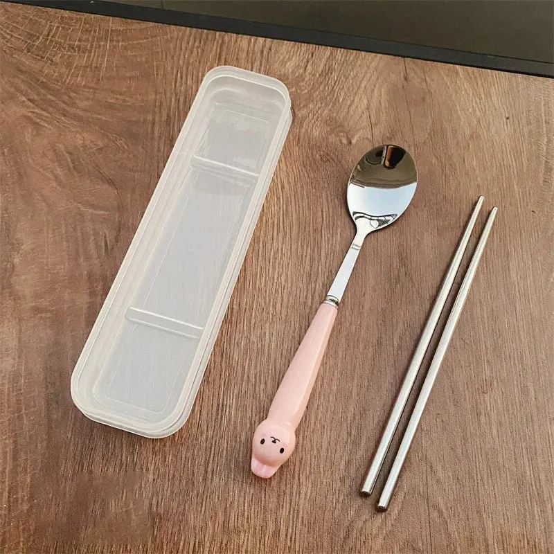 Rabbit Cartoon Stainless Steel Cutlery Set