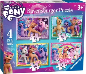 Ravensburger My Little Pony The Movie 2-4 in Box (12, 16, 20, 24 Pieces) Jigsaw Puzzles for Kids Age 3 Years Up
