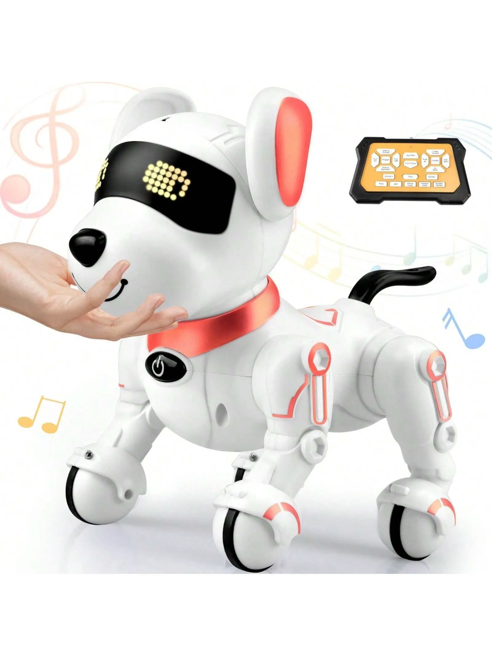 RC Robot Dog, 2.4GHz Remote Control Robot Pet, Smart Artificial Intelligent Robot Dog, Toys For Children Over 3 Years, 3.7V Rechargeable Battery, Children's Best Playmate