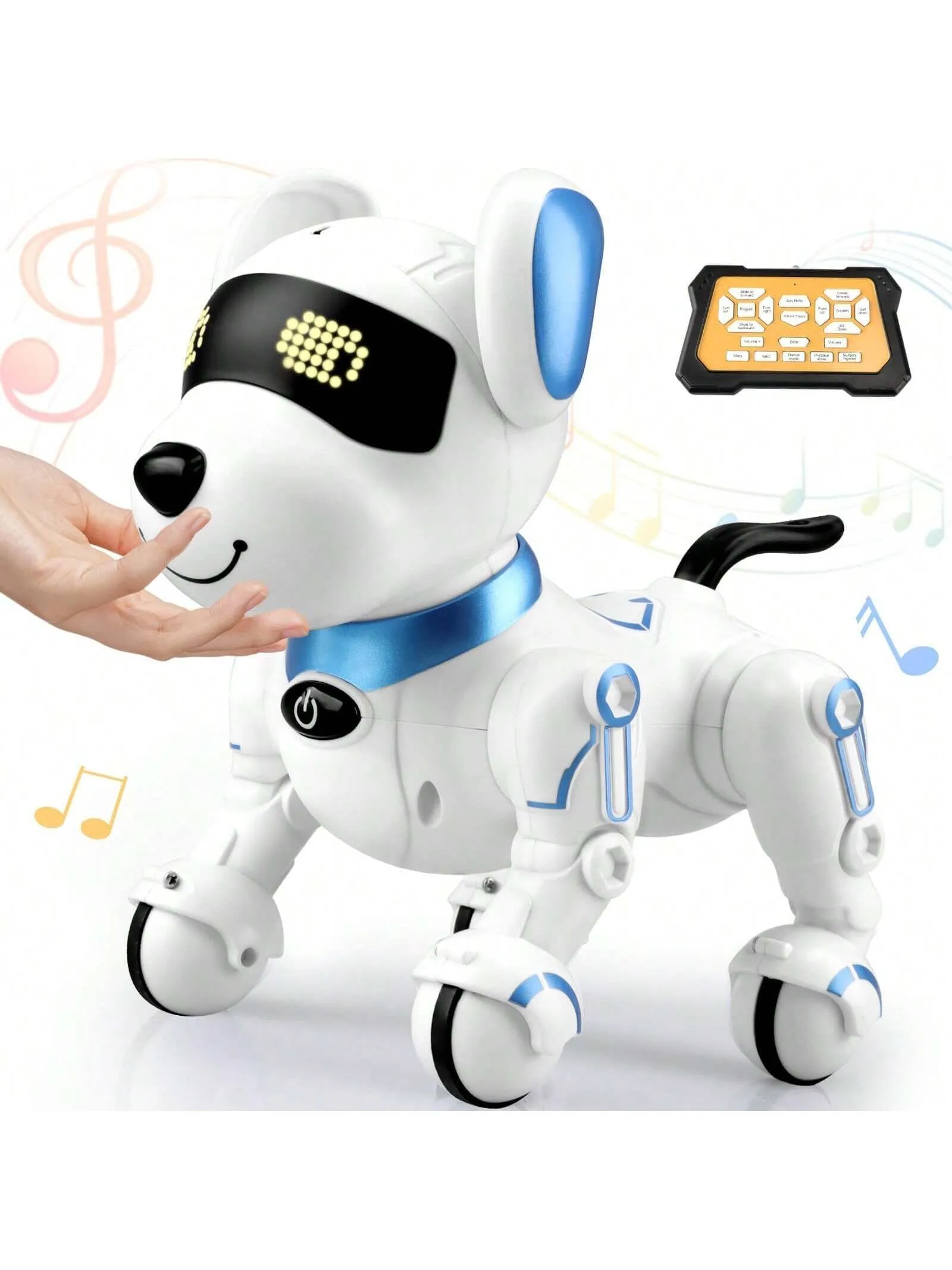 RC Robot Dog, 2.4GHz Remote Control Robot Pet, Smart Artificial Intelligent Robot Dog, Toys For Children Over 3 Years, 3.7V Rechargeable Battery, Children's Best Playmate