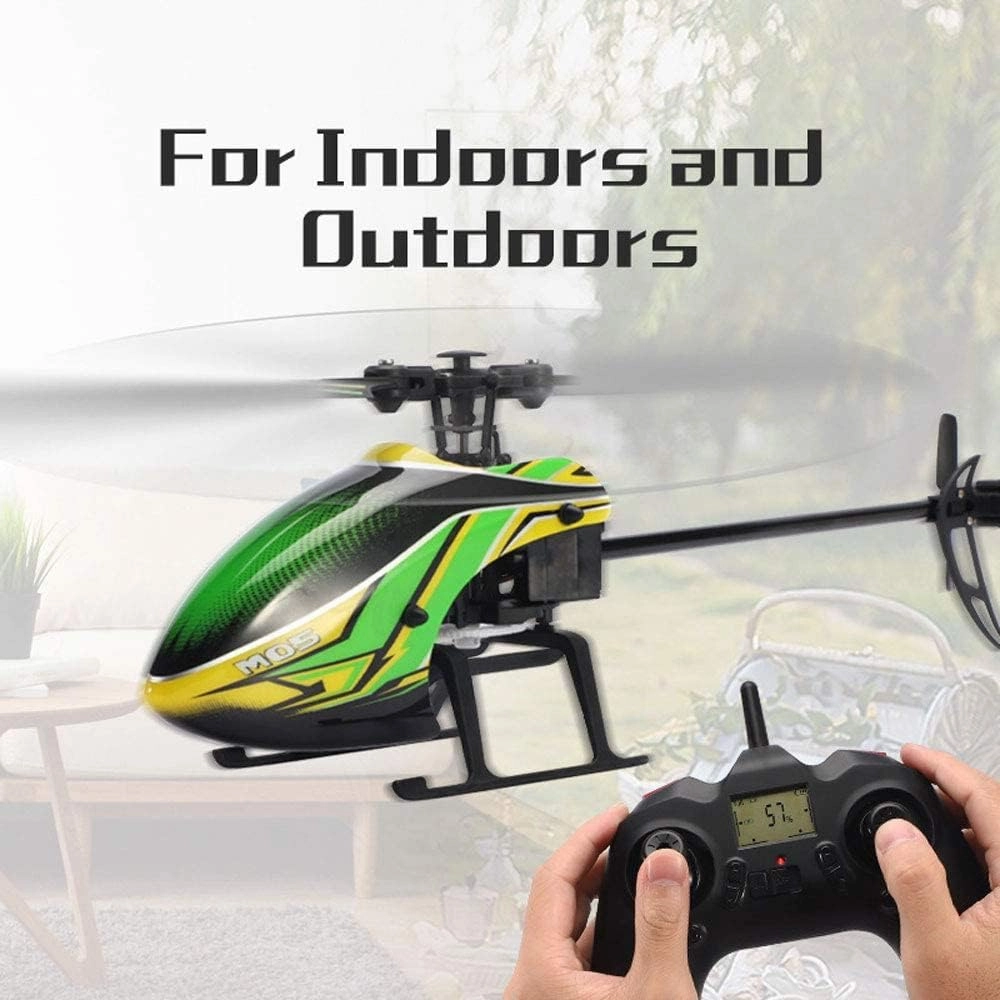 RC Helicopter, 4 Channel 2.4Ghz Remote Control Helicopter with 6-Axis Gyro, Aileronless RC Aircraft with Altitude Hold for Kids and Beginners to Play Indoor