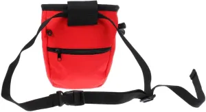 Red Waterproof Anti-Slip Rock Climbers Climbing Caving Bouldering Chalk Bag Storage with Adjustable Waist Belt