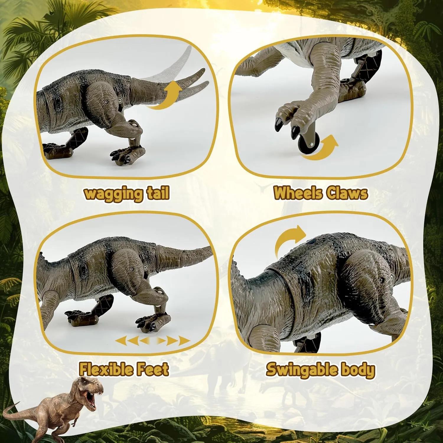 Remote Control Dinosaur for Boys 4-7,Robot Dinosaur Toys for Kids 5-7, rc Dinosaur with Realistic Legs & Spray Stream,t rex Toys for Kids 3 5 7 Year Old boy Birthday Gift