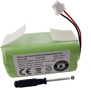 Replacement Battery for iHome Autovac iHRV10-BLK iHRV11-BLK iHRV12-BLK iHRV13-BLK iHRVS1PRO-3BLK Robot Vacuum Cleaner