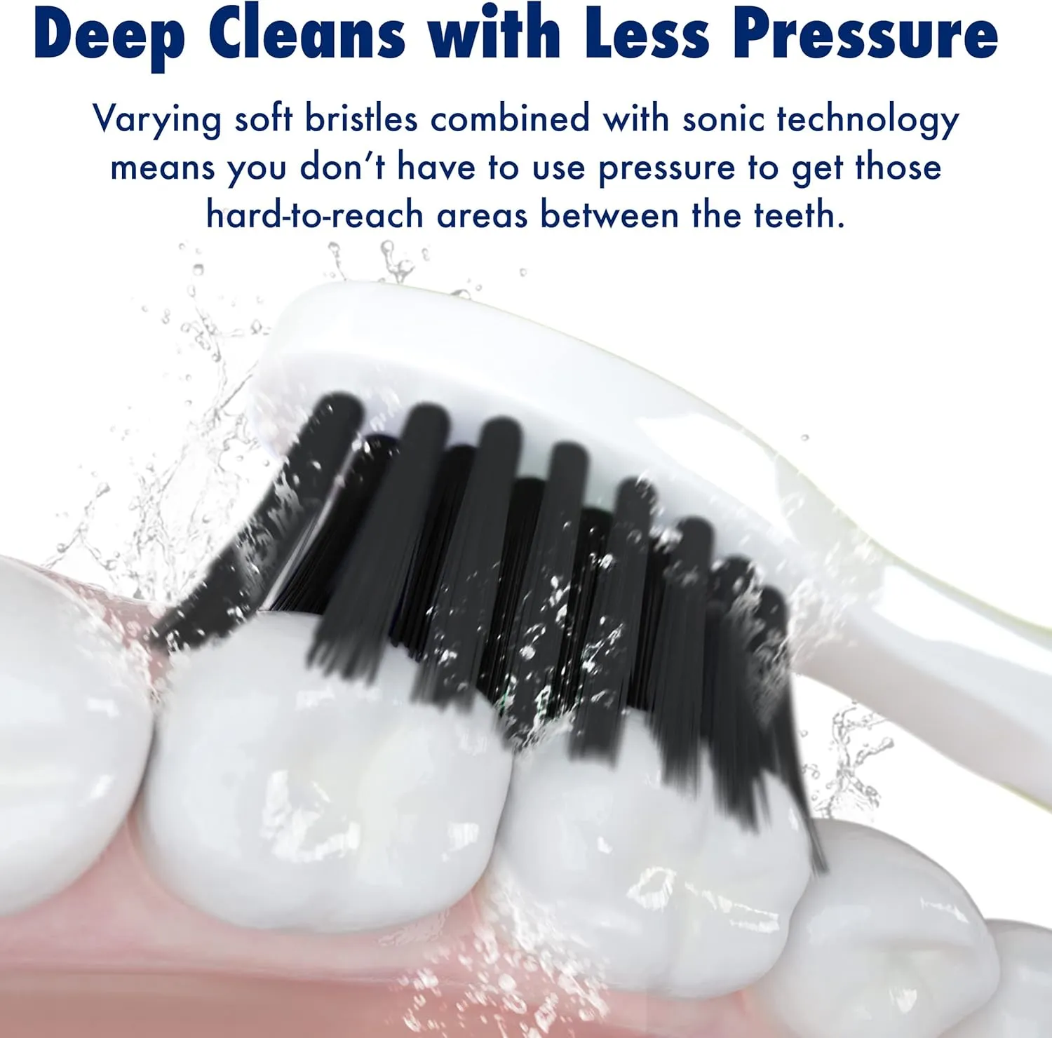 Replacement Electric Toothbrush Heads for Fairywill, Sonic-FX, SnapWhite – Soft Nylon Charcoal Bristle Twist Lock Replacement Tooth Brush Head, Compatible with Electric Toothbrushes (White, Pack of 8)
