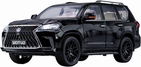 Resin Car Vehicle Model 1 18 Fit for Lexus Lx570 Die-Casting Alloy Car Model Adult Decoration Study Display Cabinet Collection Festive Deluxe Gift (Color : Black)