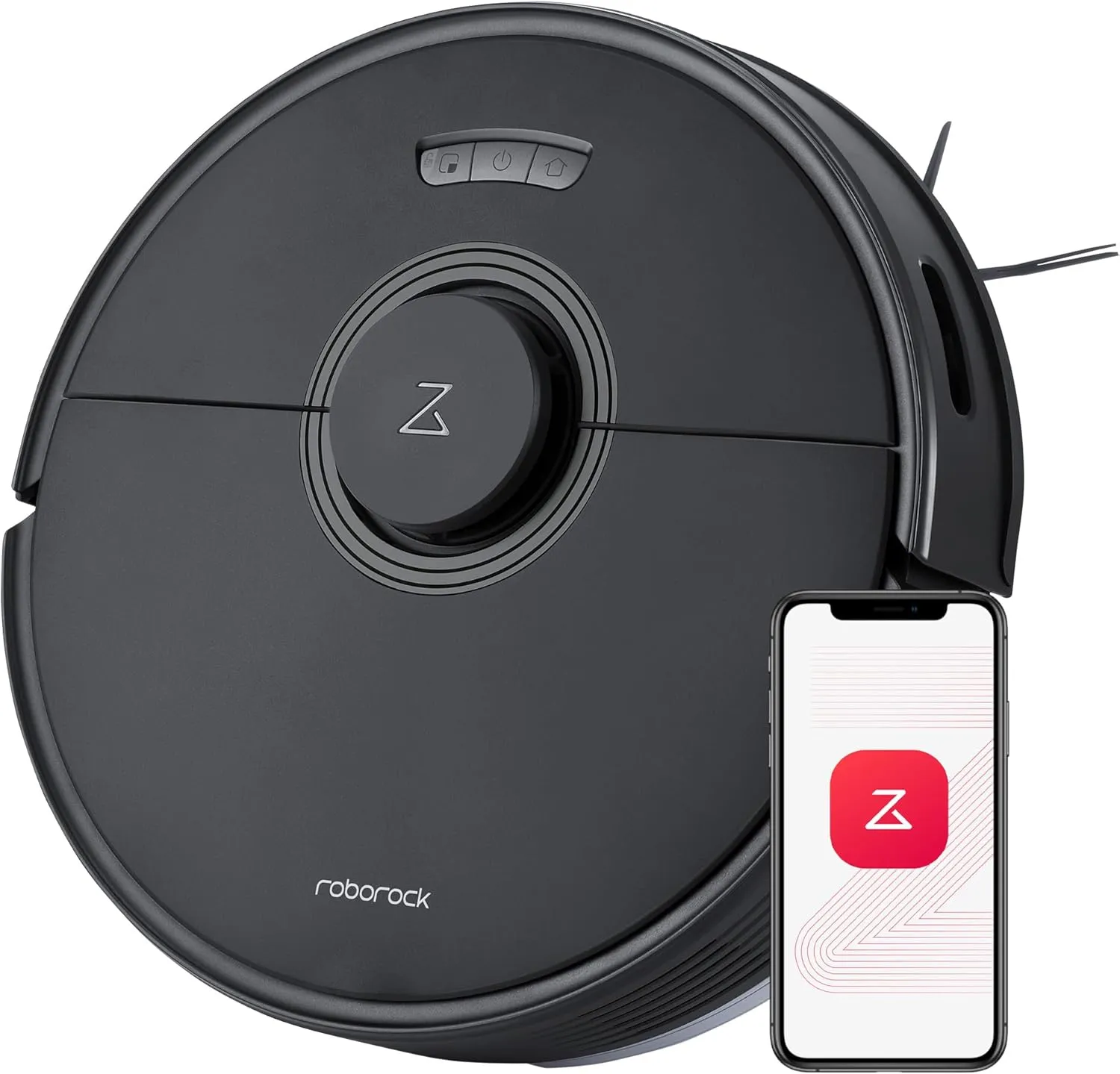 roborock Q7 Max Robot Vacuum and Mop, 30-Level Adjustable Water Flow, 4200Pa Suction, PreciSense LiDAR Navigation, No-Go Zone, No-Mop Zone, 3D Mapping, App & Voice Control, Ideal for Pet Hair