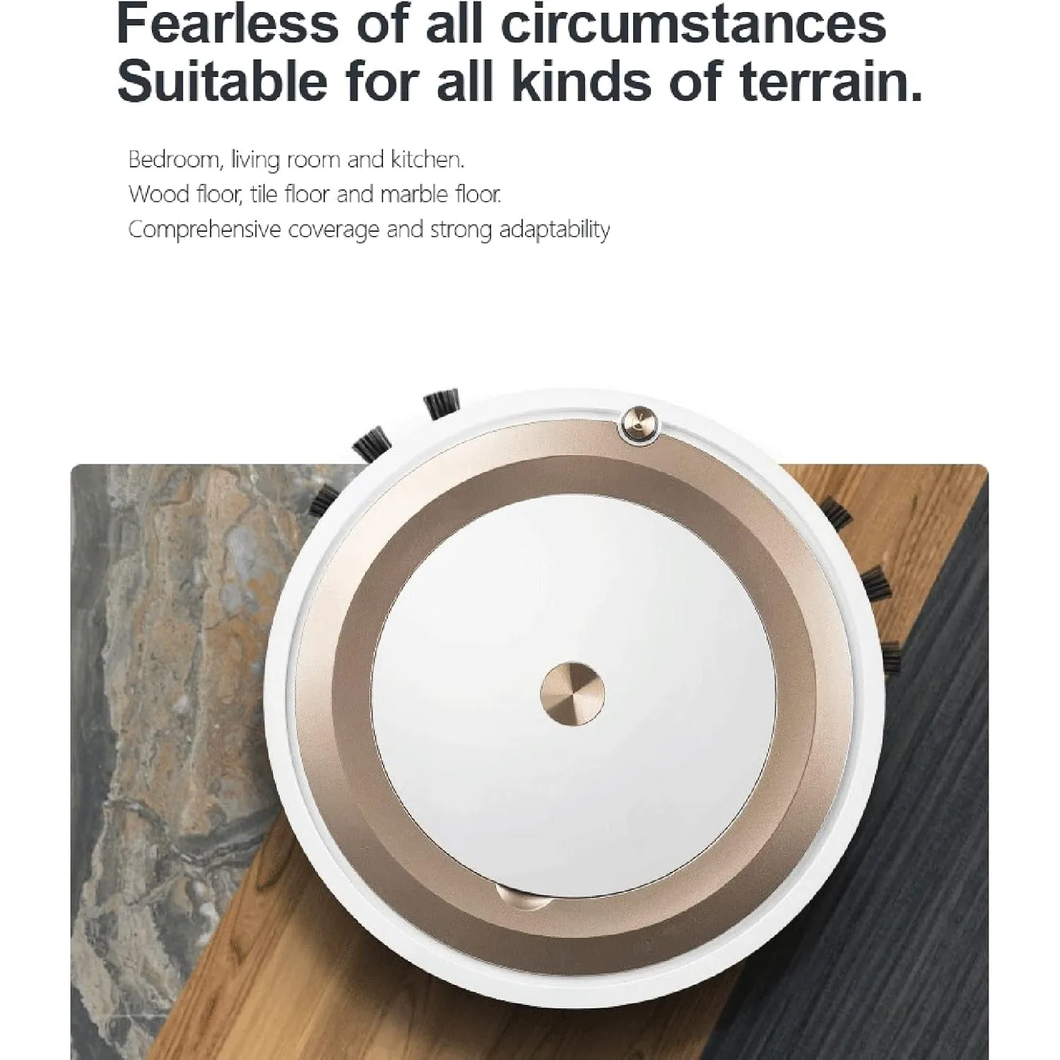 Robot Vacuum Cleaner, Super-Thin Robotic Vacuum with Mop, Low Noise, App Control, Schedule Cleaning, Auto Sweeper for Hard Floor, Carpet, Pet Hair,E (H)