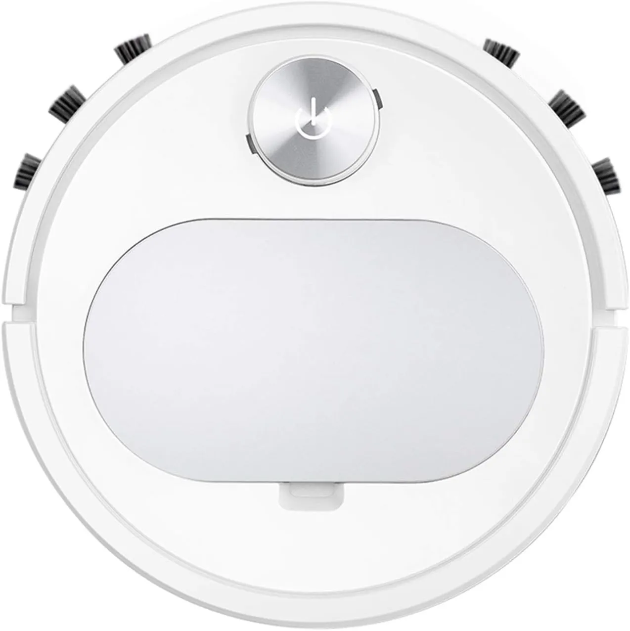 Robot Vacuum Cleaner, Sweeping and Mopping 2 in 1, APP Control, Slim Quiet Smart Robotic Vacuums for Low-Pile Carpets, Hard Floors and Pet Hair,Gold (Silver)