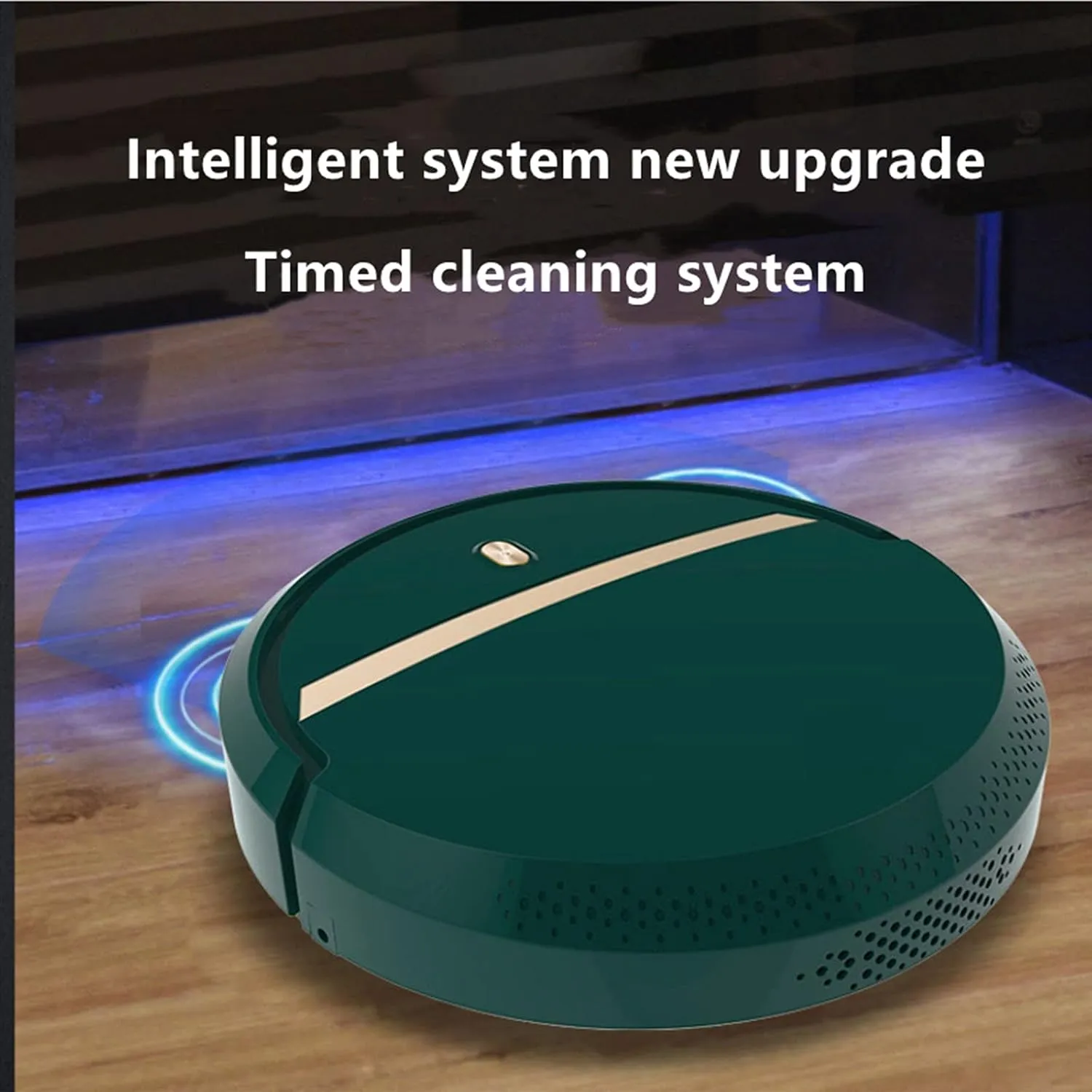Robot Vacuum Cleaner with Mop, 1500Pa Strong Suction, Quiet, Battery up to 2.5 s, Robotic Vacuums for Hard Floors and Pet Hair,Green (Green)