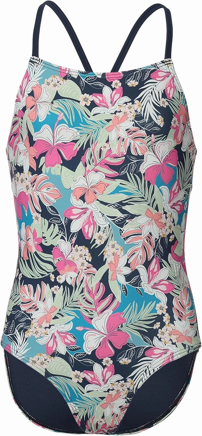 Roxy Girls' One-Piece Swimsuit with UPF 50  Sun Protection, Quick Drying Bathing Suit